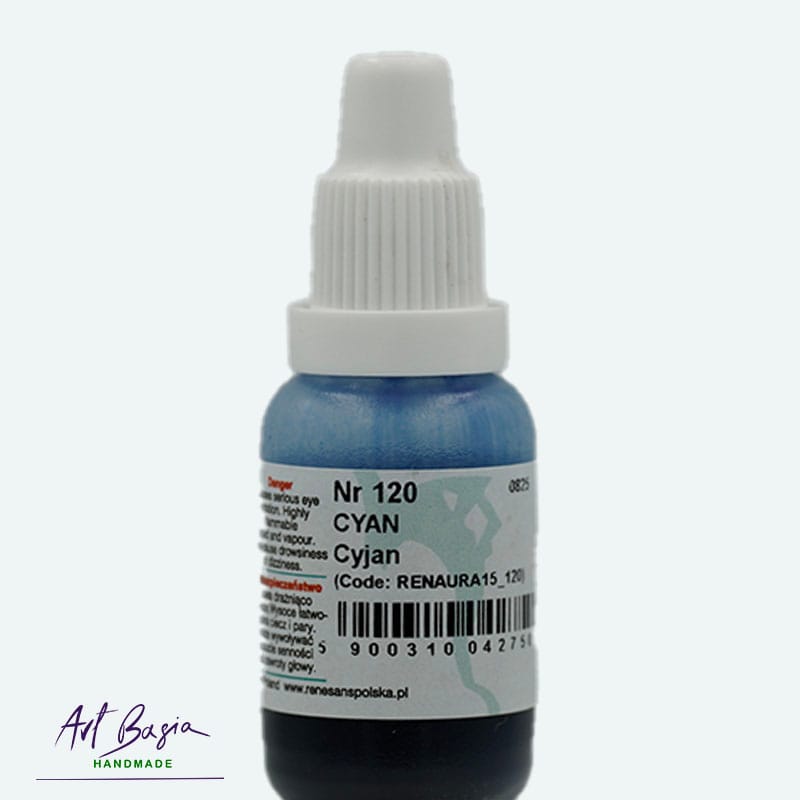 Renesans AURA Cyjan Tusz Alkoholowy 15 ml nr 120
