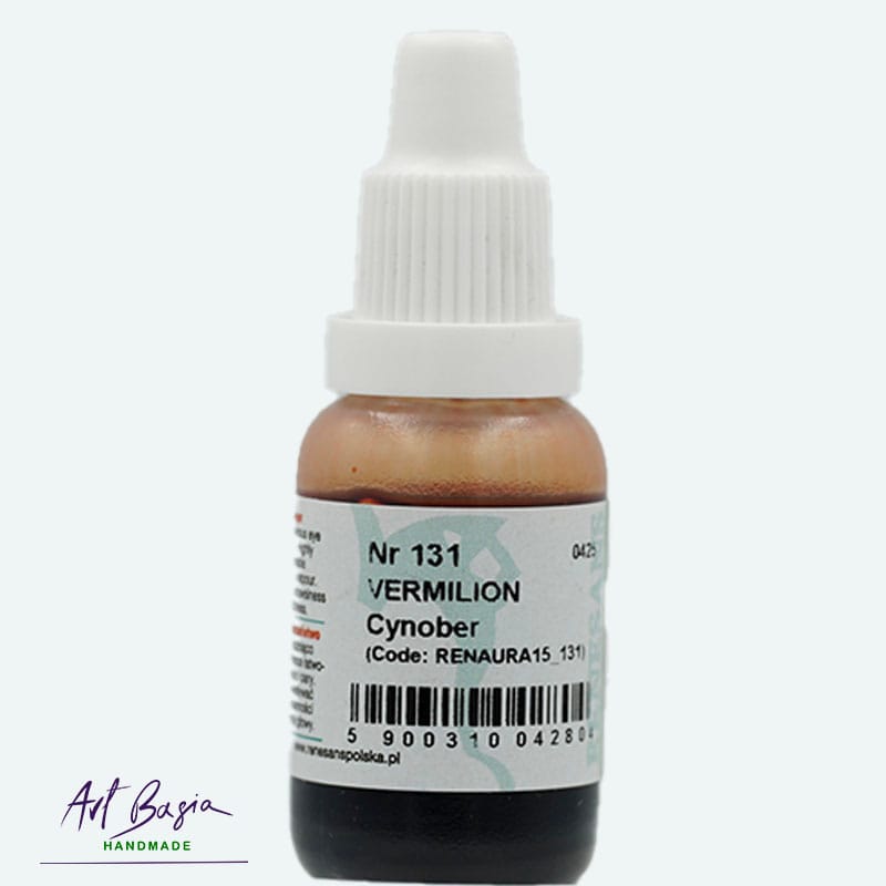 Renesans AURA Cynober Tusz Alkoholowy 15 ml nr 131 Vermilion
